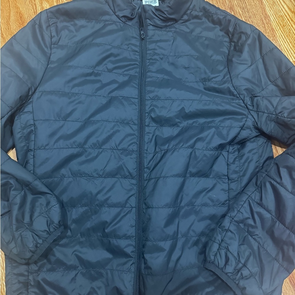 PINK Victoria's Secret Women’s Black Puffer Jacket